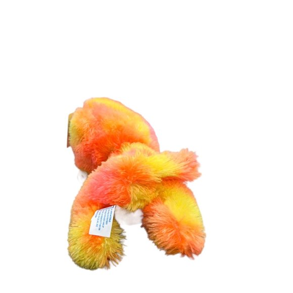 Classic Toy Sleeping Bear Bright Orange & Yellow 2022 11" Plush Stuffed Animal - Picture 4 of 6